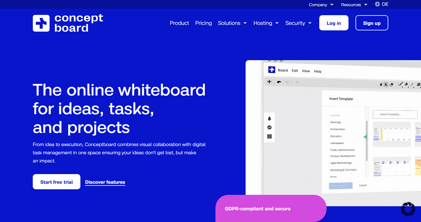 Conceptboard official homepage