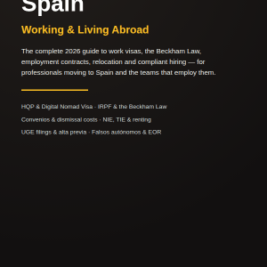 Spain — Expat HR Country Guide 2026 (E-book, PDF + EPUB)