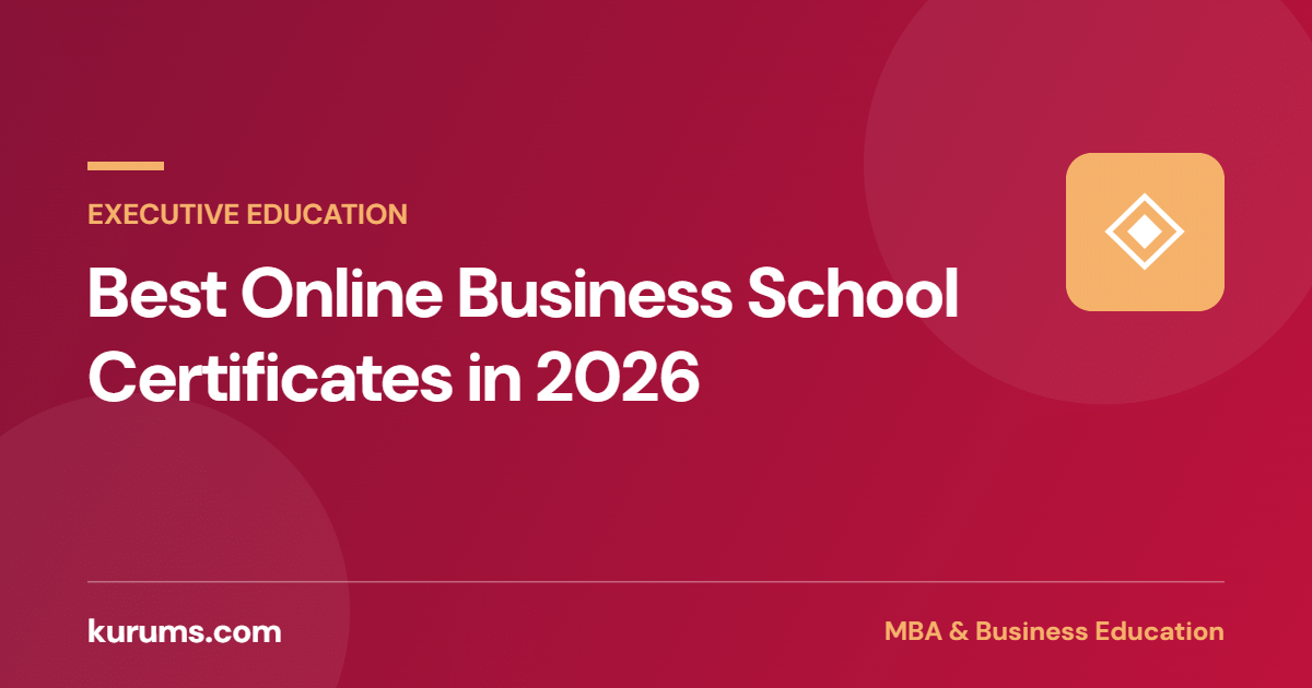 Best Online Business School Certificates in 2026