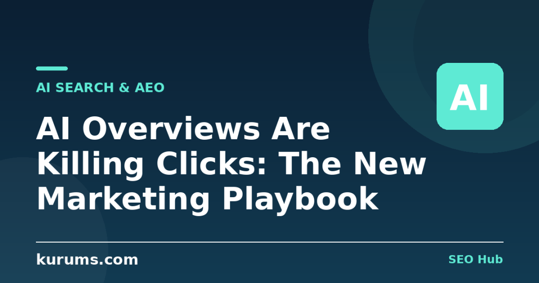 AI Overviews Are Killing Clicks: The New Marketing Playbook
