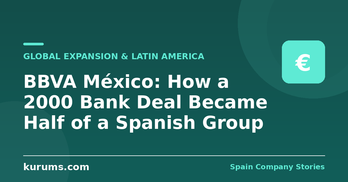 BBVA México: How a 2000 Bank Deal Became Half of a Spanish Group