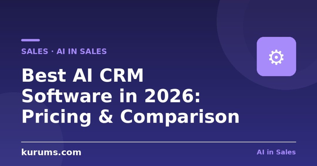 Best AI CRM Software in 2026: Pricing & Comparison