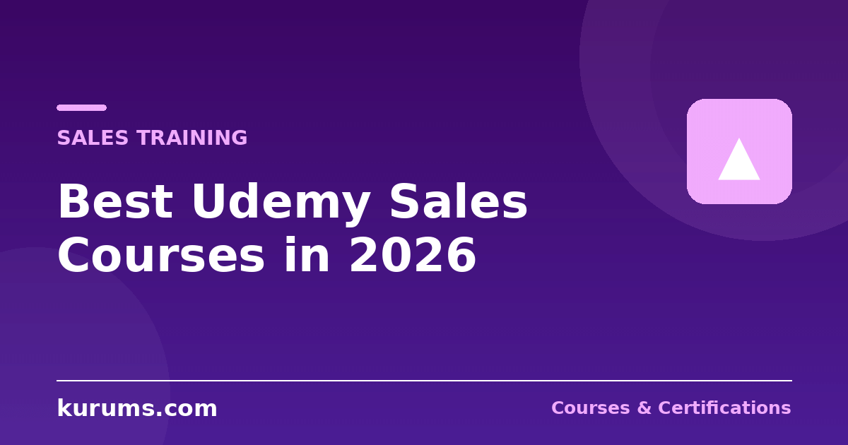 Best Udemy Sales Courses in 2026: 8 Courses for B2B Sales, Negotiation and Cold Outreach