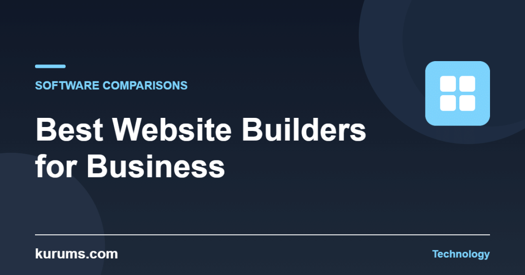 Best Website Builders for Business — kurums.com Technology cover