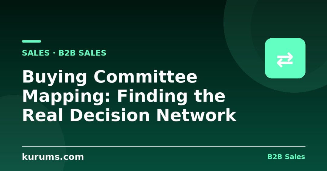 Buying Committee Mapping: Finding the Real Decision Network
