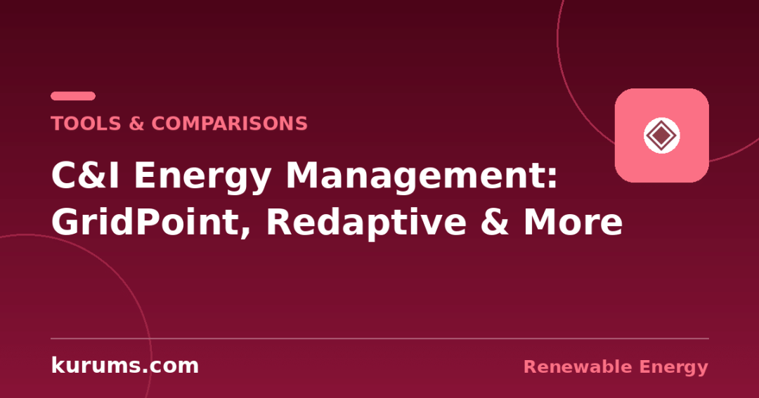 GridPoint vs Redaptive vs Budderfly vs Verdigris vs Enel X: C&I Energy Management Compared