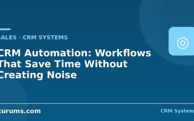 CRM Automation: Workflows That Save Time Without Creating Noise