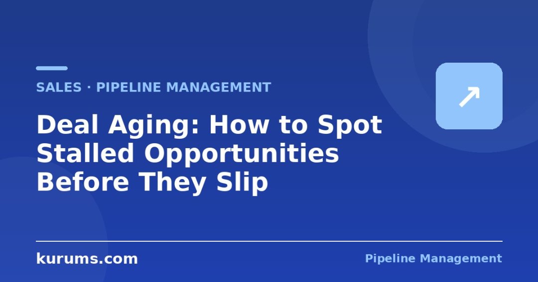 Deal Aging: How to Spot Stalled Opportunities Before They Slip