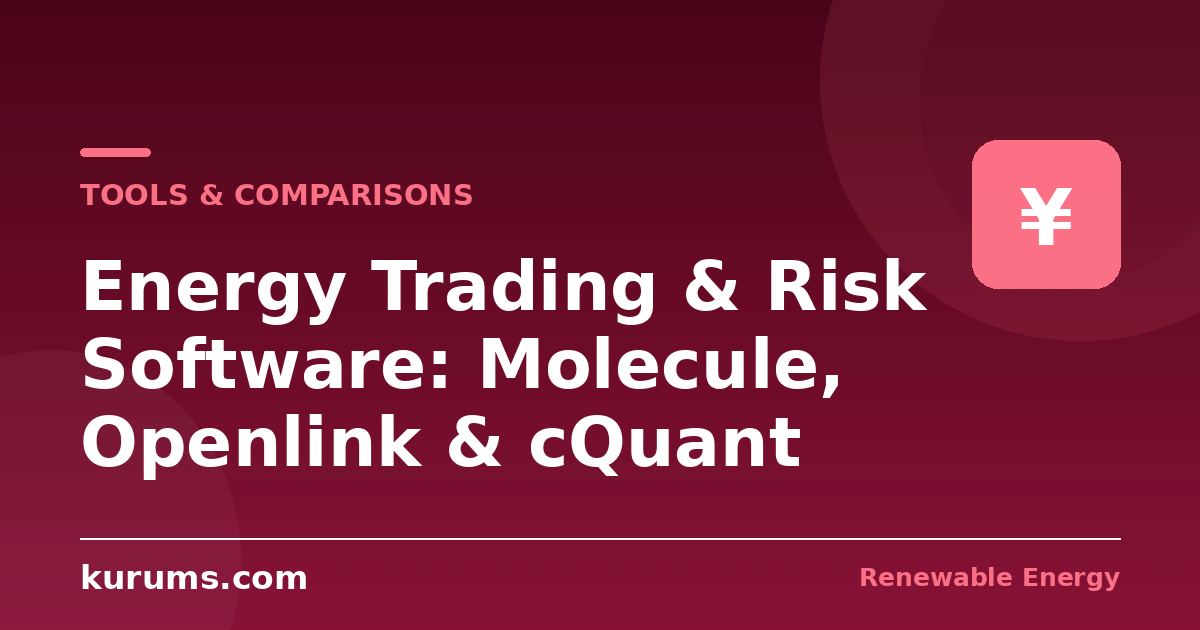 Molecule vs Openlink vs Trayport vs Brady vs cQuant: Energy Trading & Risk Software Compared