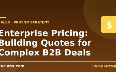 Enterprise Pricing: Building Quotes for Complex B2B Deals