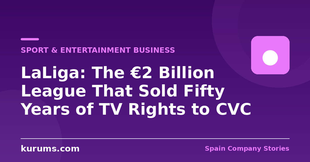 LaLiga: The €2 Billion League That Sold Fifty Years of TV Rights to CVC
