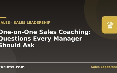 One-on-One Sales Coaching: Questions Every Manager Should Ask