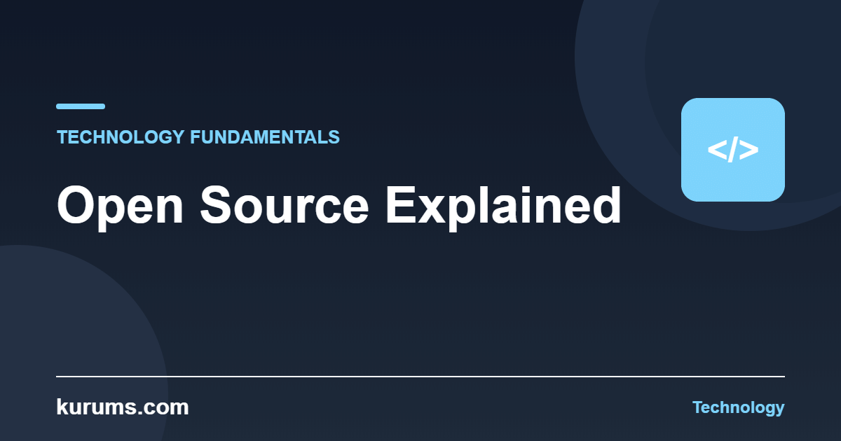 Open Source Explained — Technology Fundamentals guide cover