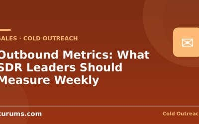 Outbound Metrics: What SDR Leaders Should Measure Weekly