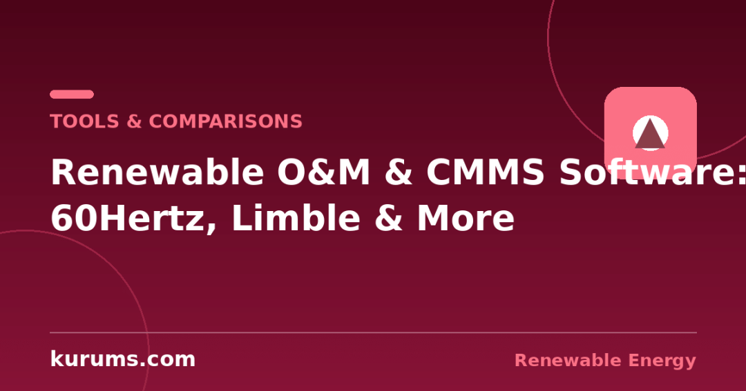 60Hertz vs Limble vs MaintainX vs UpKeep vs Fiix: Renewable O&M & CMMS Software Compared