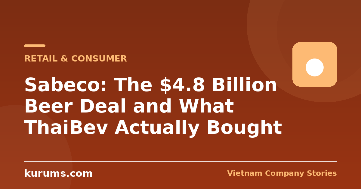 Sabeco: The $4.8 Billion Beer Deal and What ThaiBev Actually Bought