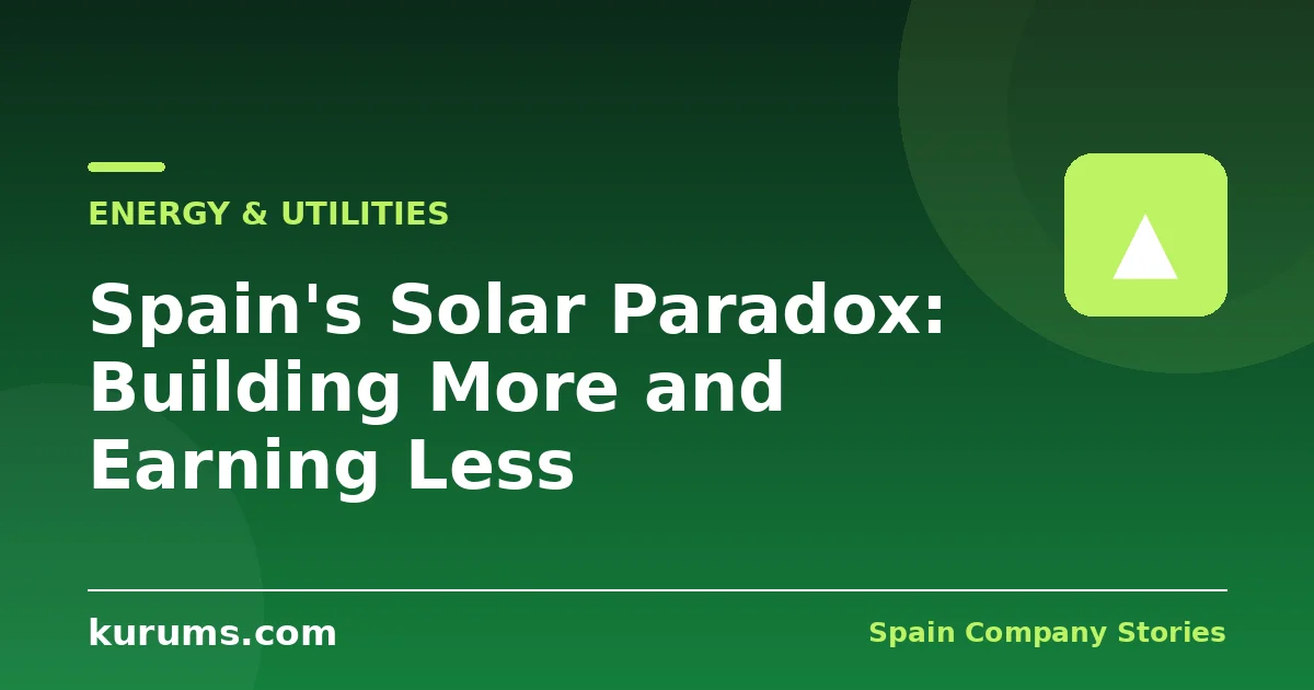 Spain’s Solar Paradox: Building More and Earning Less