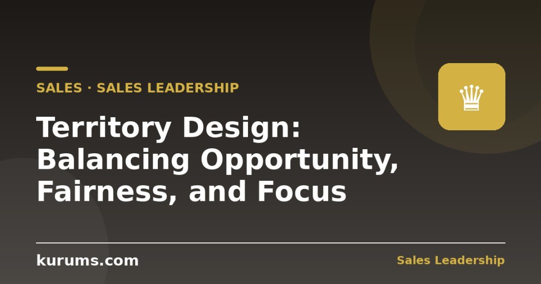 Territory Design: Balancing Opportunity, Fairness, and Focus