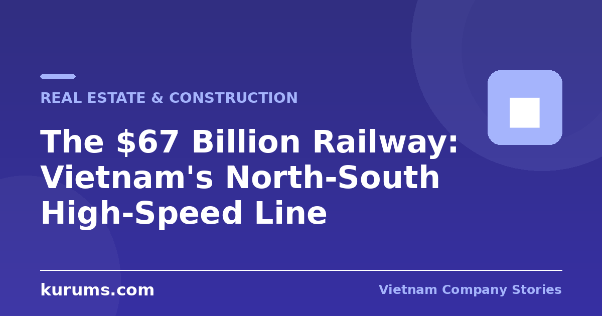 The $67 Billion Railway: Vietnam's North-South High-Speed Line