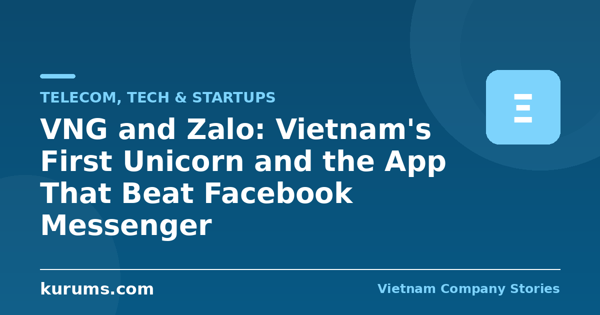 VNG and Zalo: Vietnam's First Unicorn and the App That Beat Facebook Messenger