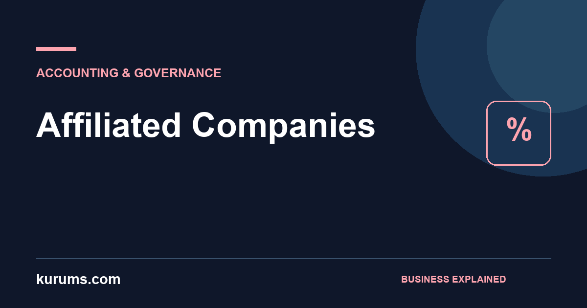 Affiliated Companies: Control, Ownership and Accounting