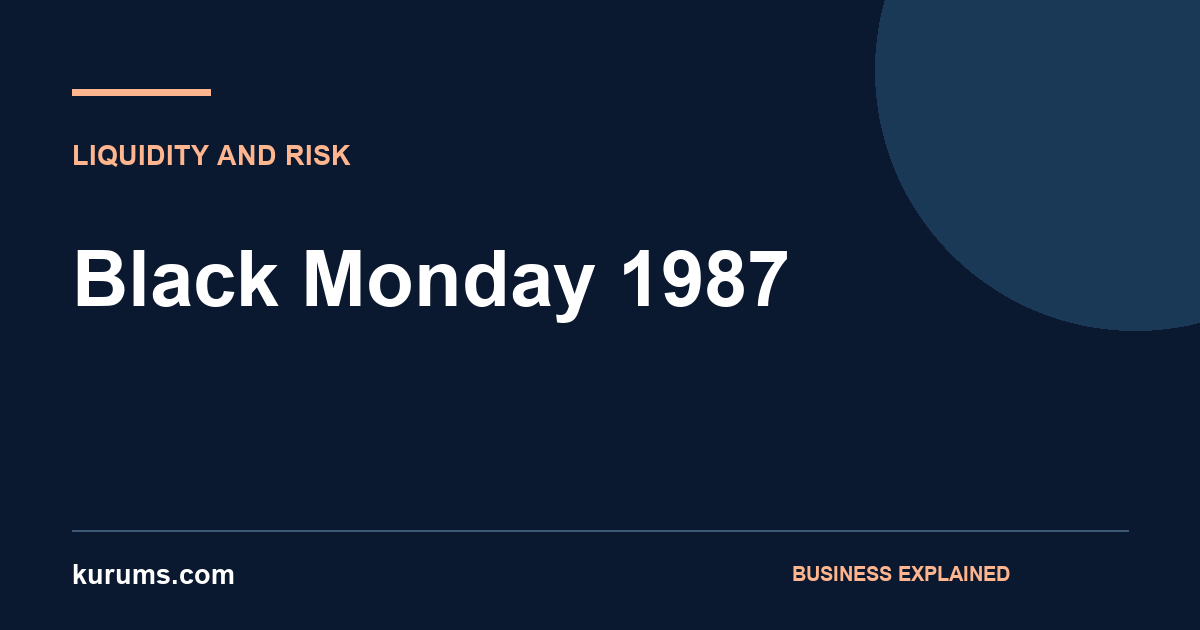 Black Monday 1987
