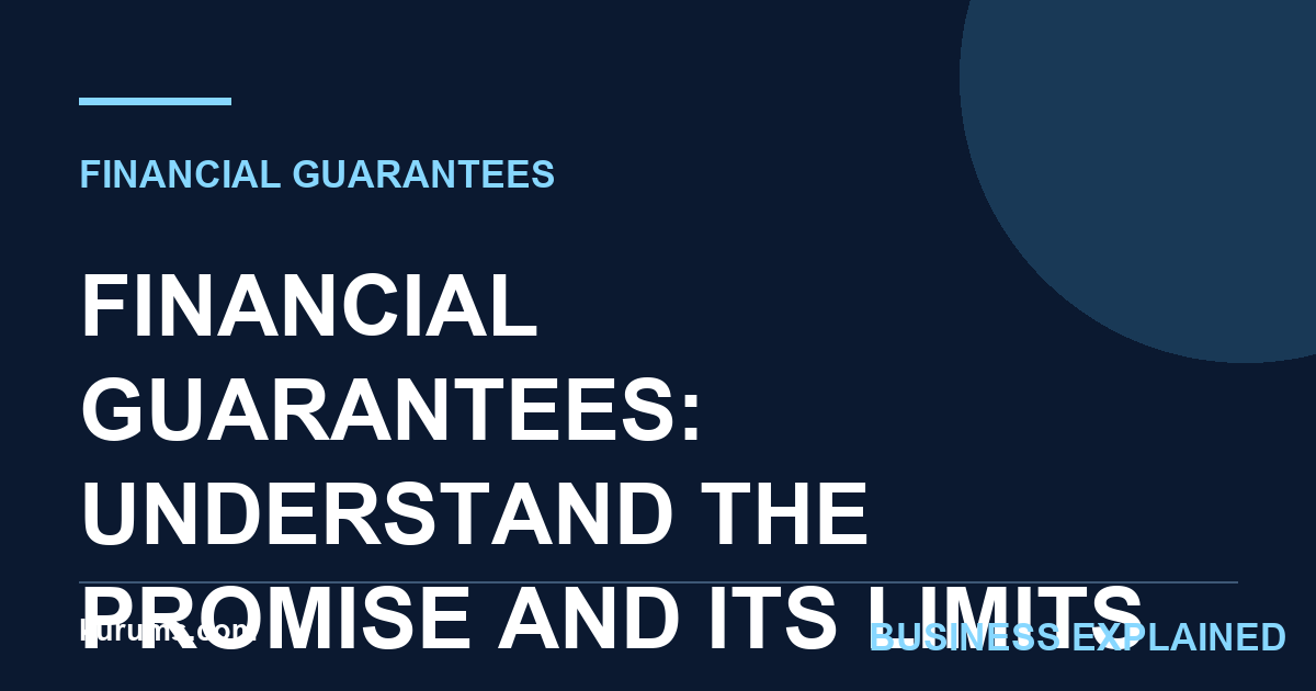 Financial Guarantees