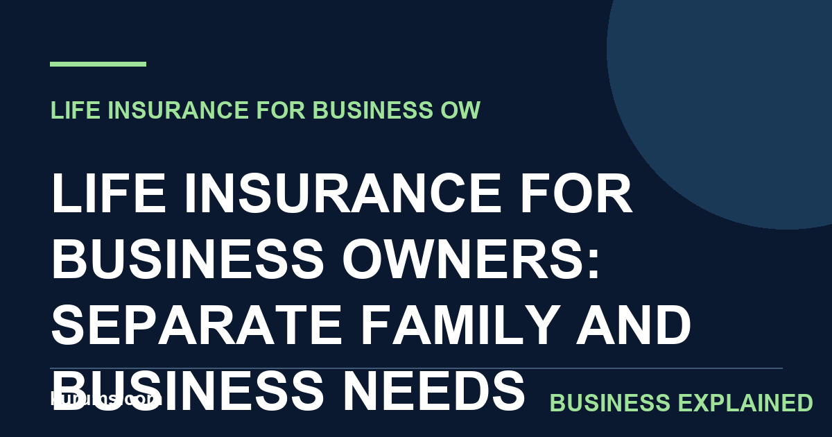 Life Insurance for Business Owners