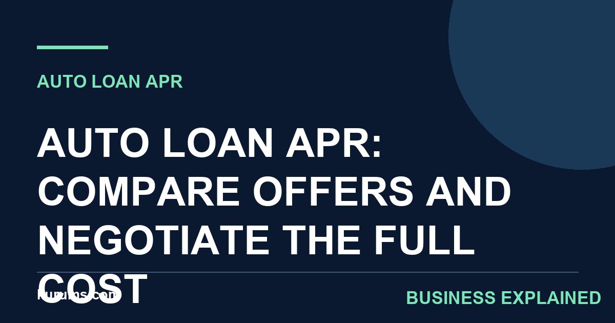 Auto Loan APR