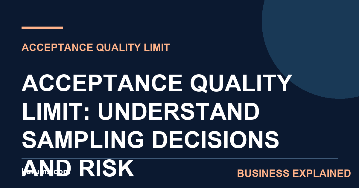 Acceptance Quality Limit