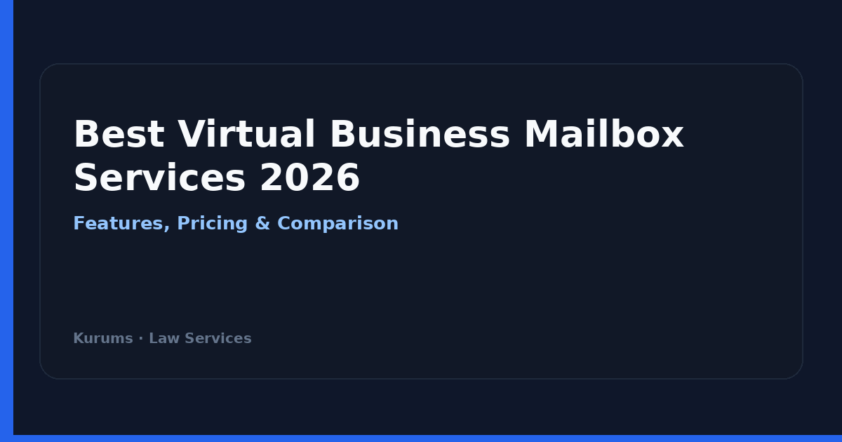 Best Virtual Business Mailbox Services 2026 — Kurums