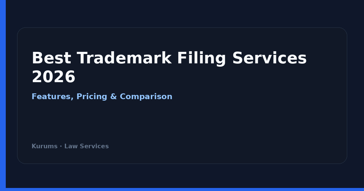 Best Trademark Filing Services 2026 — Kurums