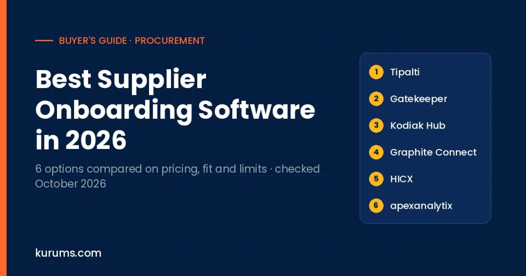 Best Supplier Onboarding Software in 2026: Portals and Validation Compared
