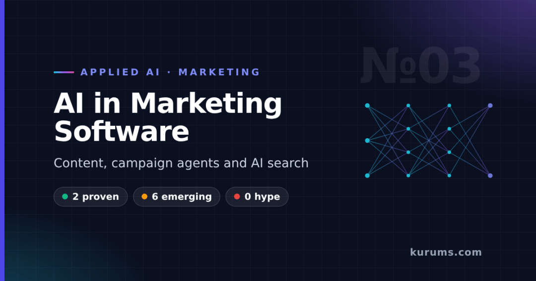 How Marketing Software Companies Apply AI in 2026: Content, Agents, AI Search and What Actually Works