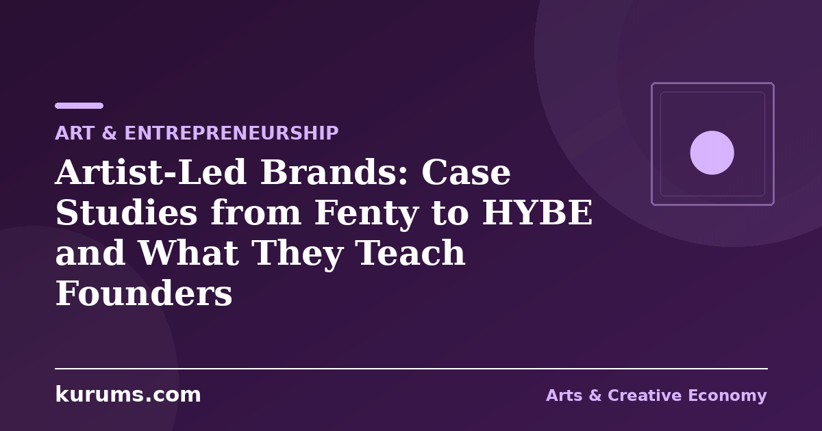Artist-Led Brands: Case Studies from Fenty to HYBE and What They Teach Founders