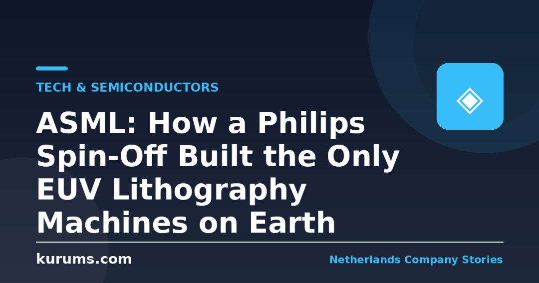 ASML: How a Philips Spin-Off Built the Only EUV Lithography Machines on Earth