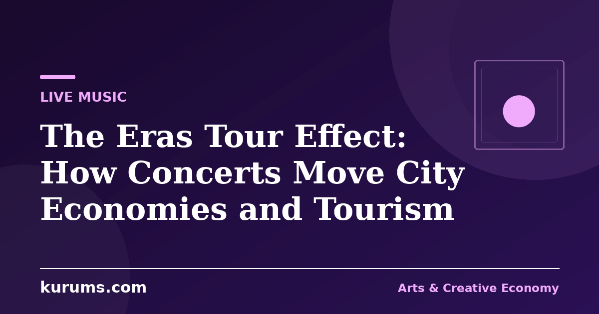 The Eras Tour Effect: How Concerts Move City Economies and Tourism