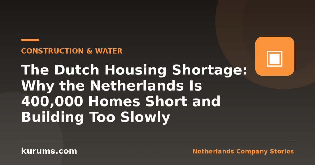 The Dutch Housing Shortage: Why the Netherlands Is 400,000 Homes Short and Building Too Slowly
