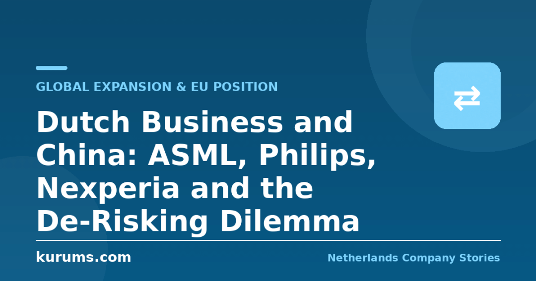 Dutch Business and China: ASML, Philips, Nexperia and the De-Risking Dilemma