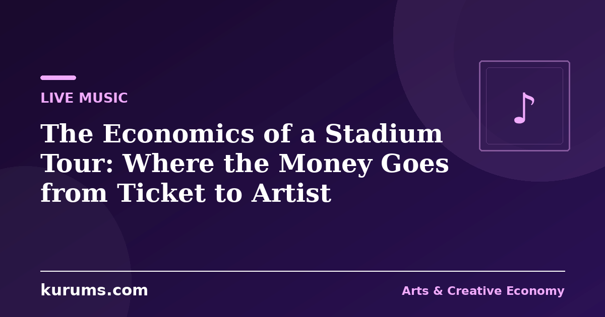 The Economics of a Stadium Tour: Where the Money Goes from Ticket to Artist
