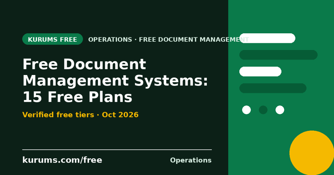 Free Document Management Systems (2026): 15 Free Plans Compared