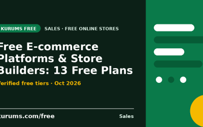 Free E-commerce Platforms & Store Builders (2026): 13 Free Plans Compared