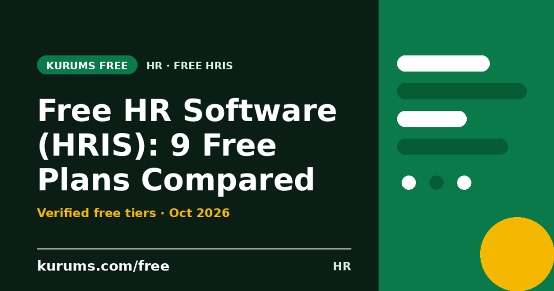 Free HR Software (HRIS) (2026): 9 Free Plans Compared