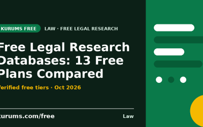 Free Legal Research Databases (2026): 13 Free Plans Compared