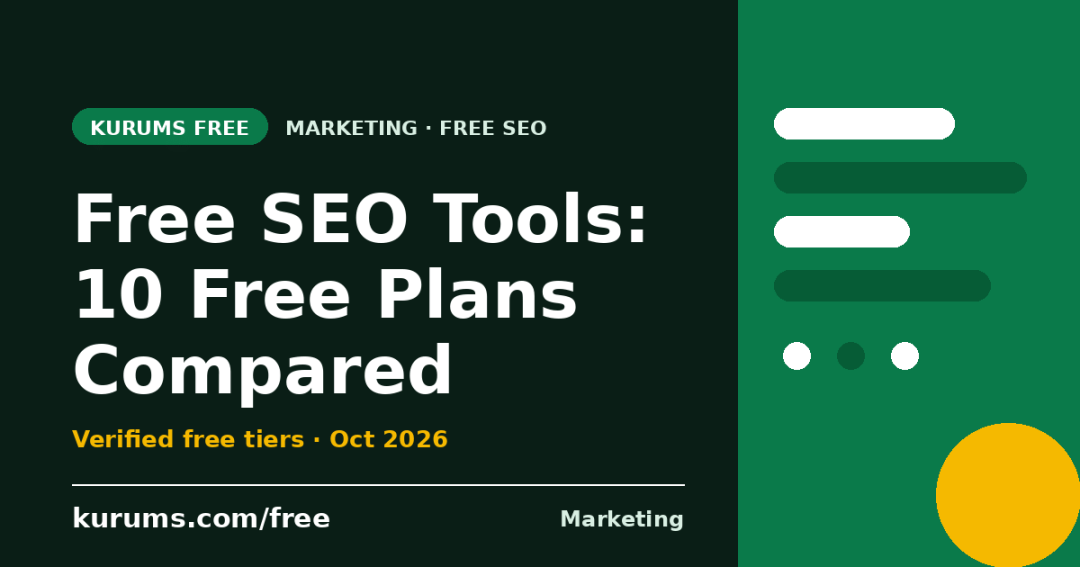 Free SEO Tools (2026): 10 Free Plans Compared