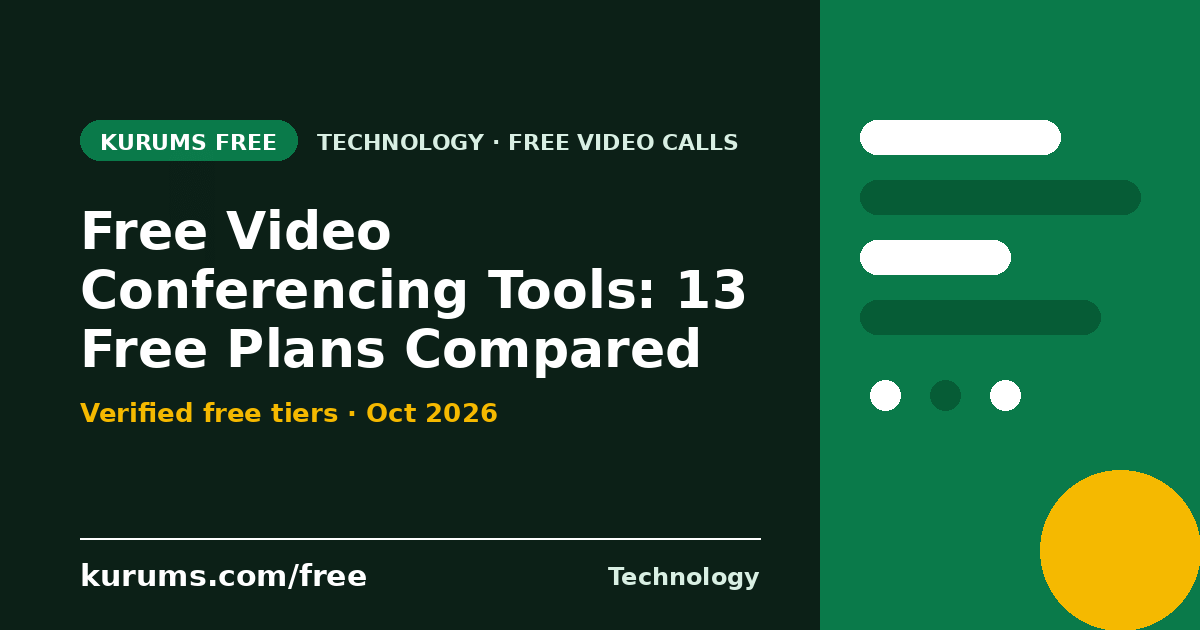 Free Video Conferencing Tools (2026): 13 Free Plans Compared