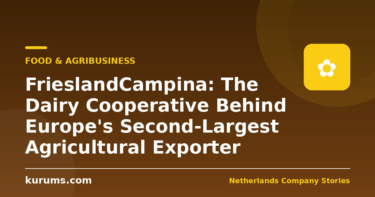 FrieslandCampina: The Dairy Cooperative Behind Europe's Second-Largest Agricultural Exporter