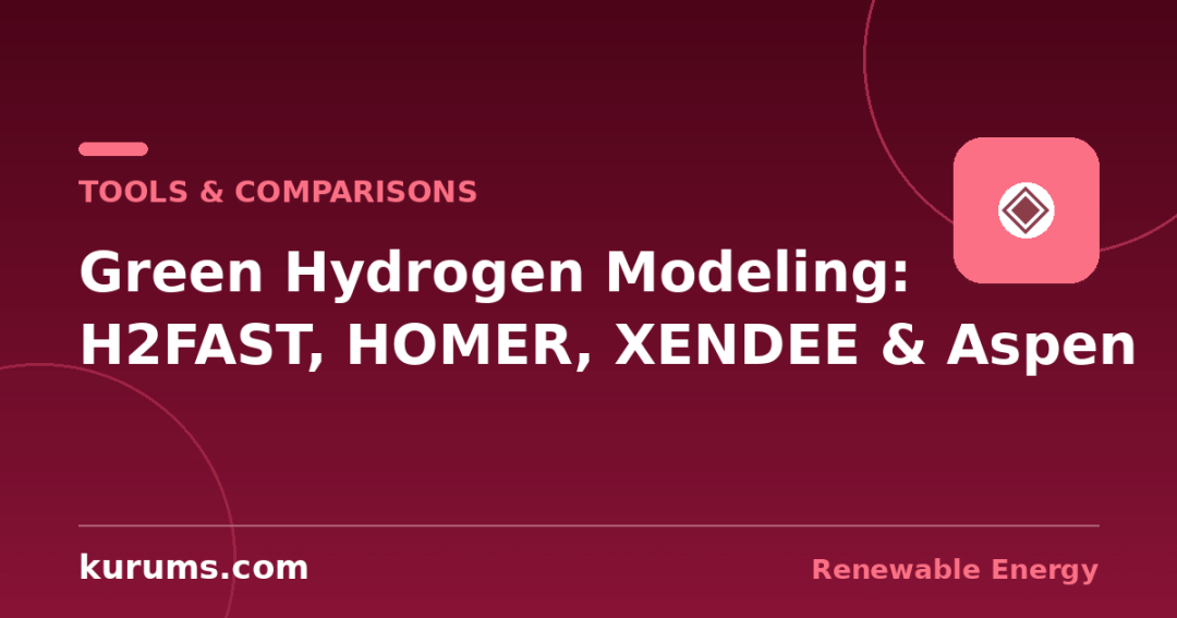 H2FAST vs HOMER vs XENDEE vs Aspen: Green Hydrogen Modeling Software Compared