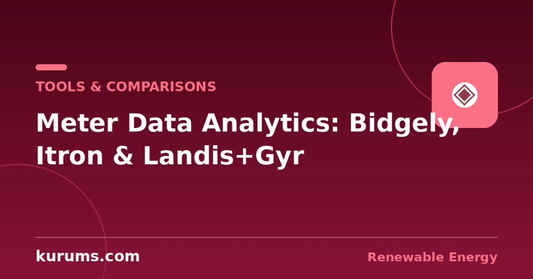 Bidgely vs Itron vs Landis+Gyr vs Oracle MDM: Meter Data Analytics Software Compared
