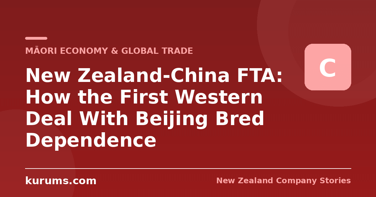 New Zealand-China FTA: How the First Western Deal With Beijing Bred Dependence